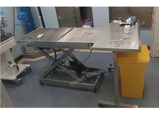 Única tabela cirúrgica de inclinação tomada partido de aço inoxidável do veterinário para animais de estimação