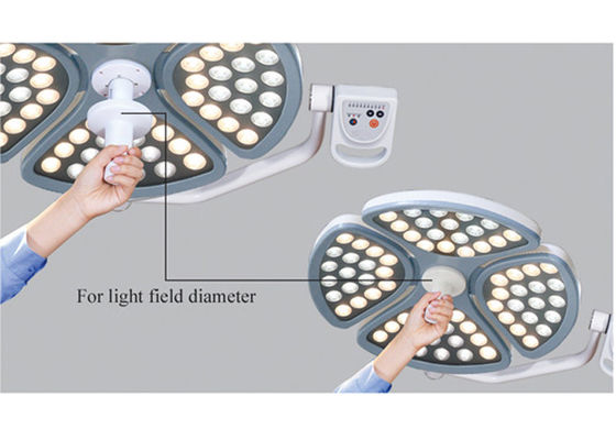 Diâmetro de funcionamento Shadowless 65cm da lâmpada da cirurgia do diodo emissor de luz 90VA 160000 LUX